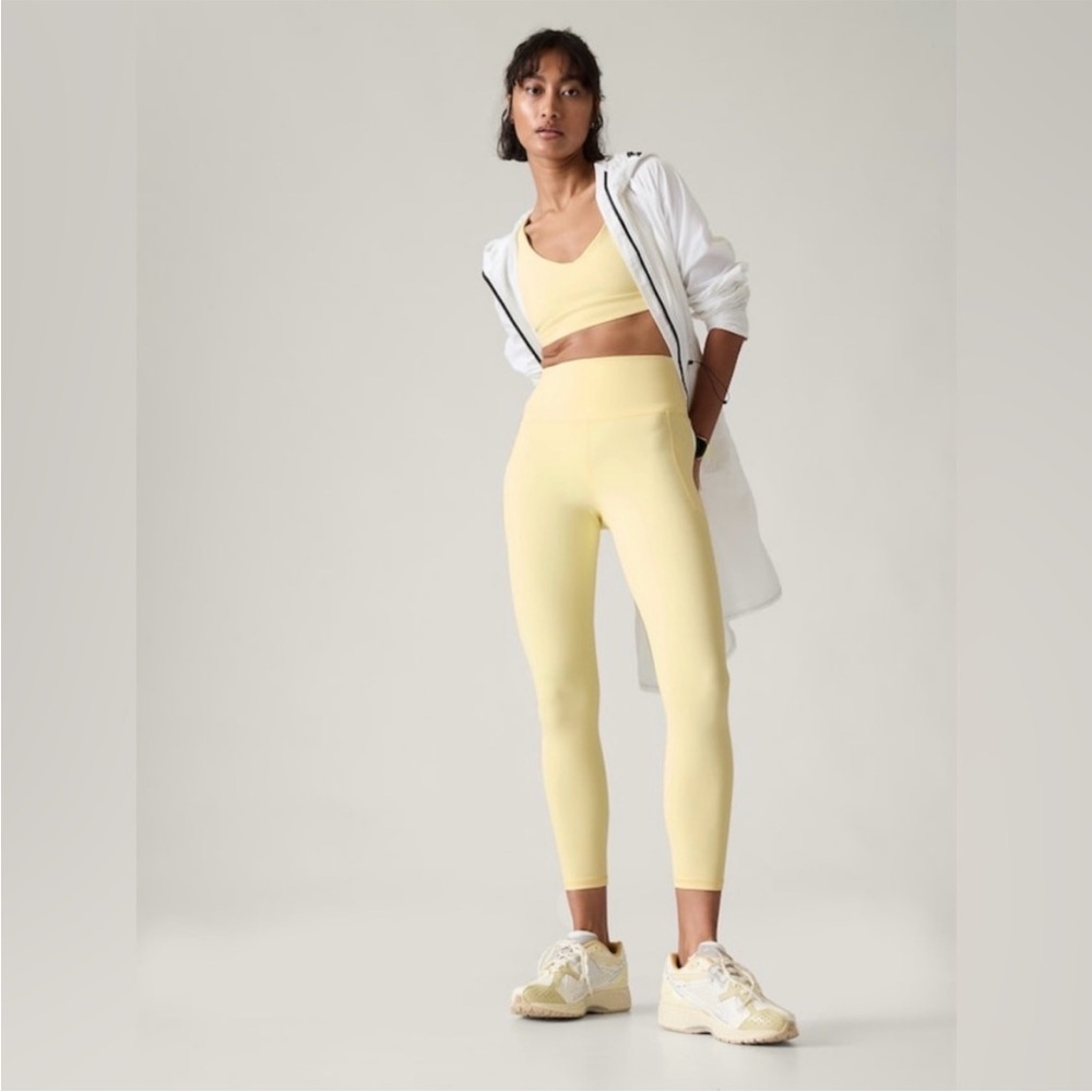 Athleta butter yellow set